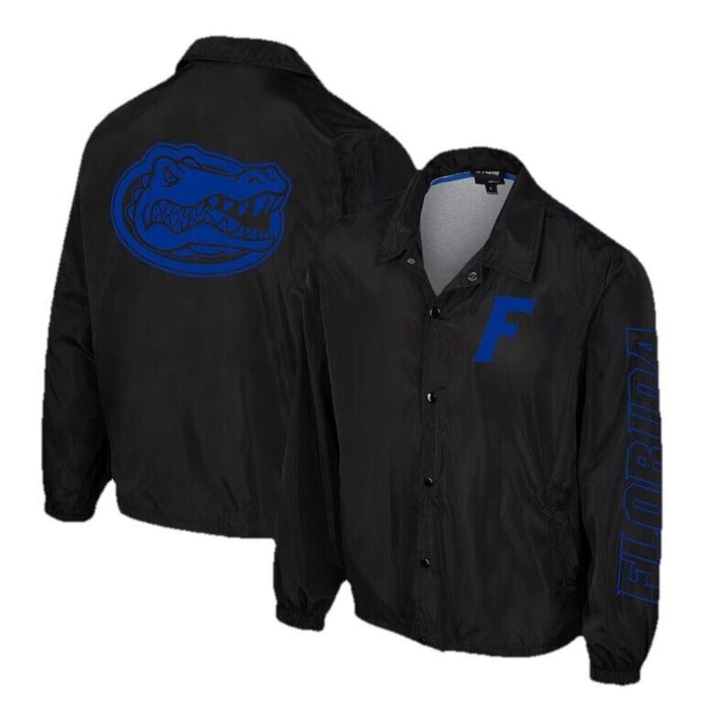 Florida Gators Jacket Coat Sz XXL The Wild Collective Coach Snap Lined New